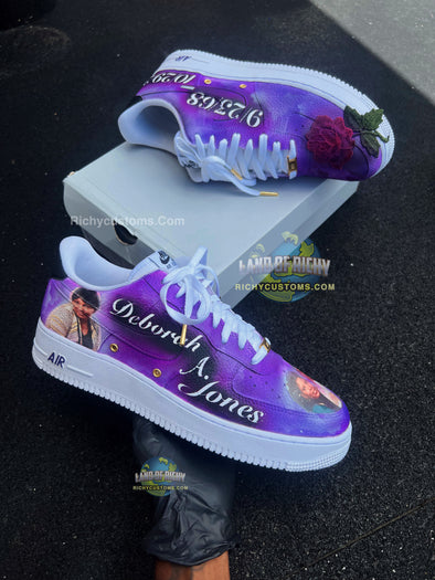 Memorial Custom AF1 X In Memory Of 👼💜