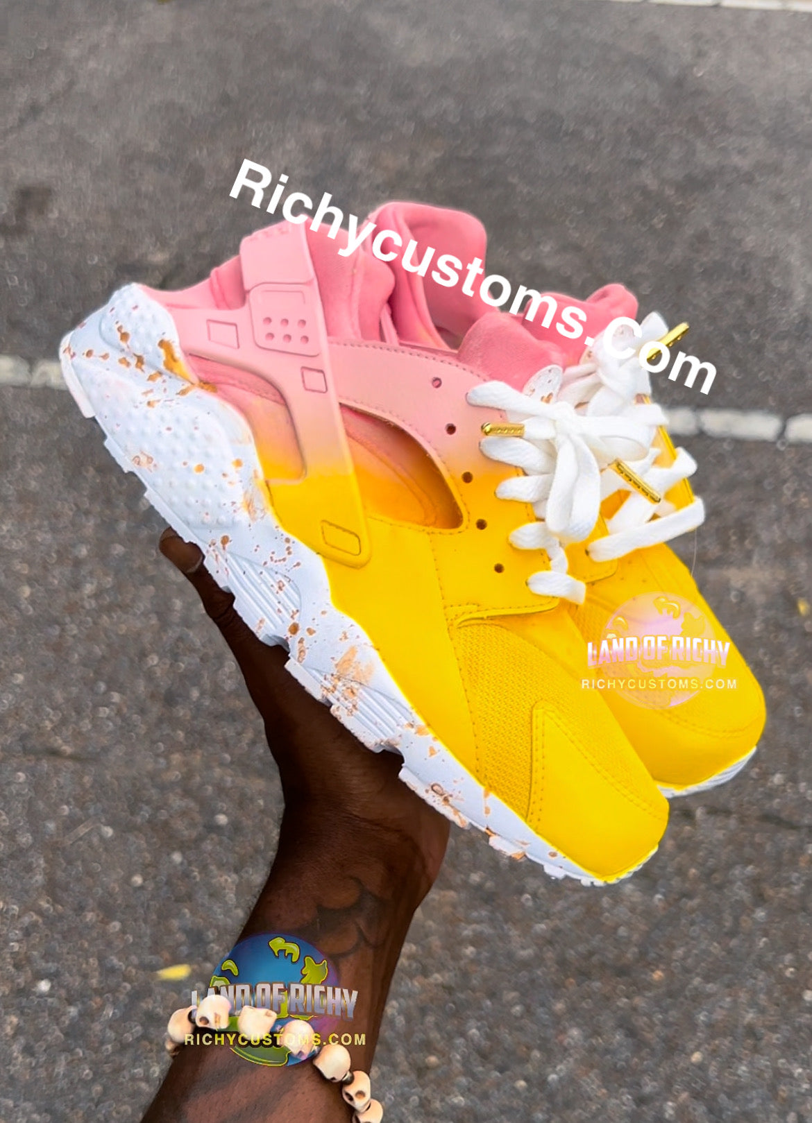 Pink Lemonade Huaraches â RichyCustoms