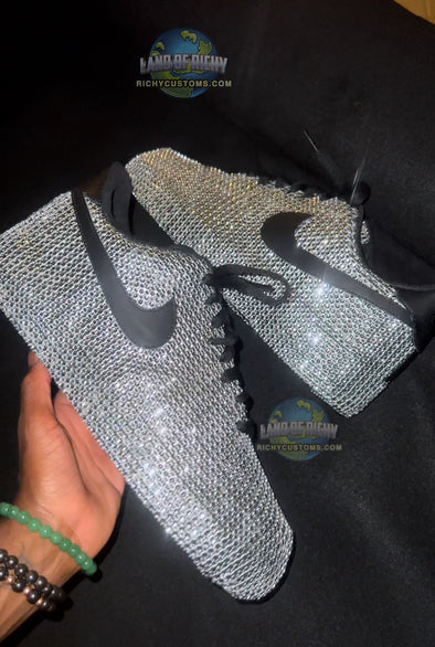 Rhined Out Bling BLK Af1💎