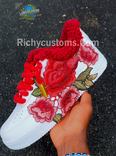 Red Cozy Rose🌹🌹AF1 LOW