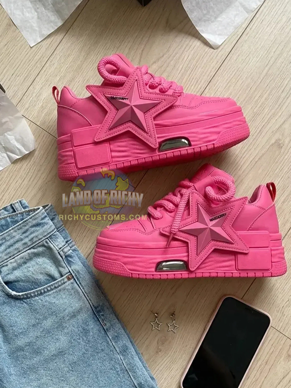 RichyPentz Pentagram Sneaker Chunky Star Skate Shoe