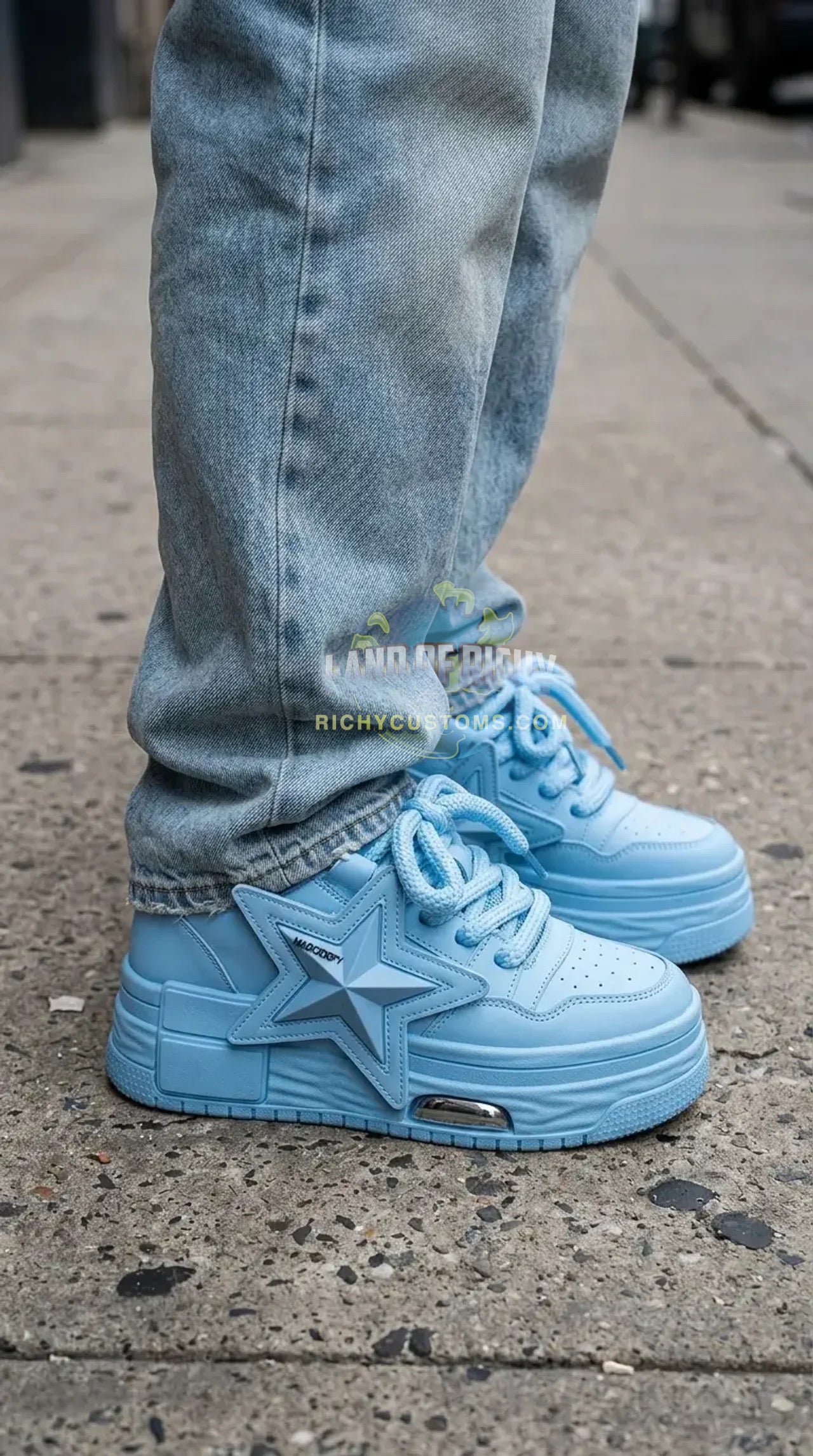 RichyPentz Pentagram Sneaker Chunky Star Skate Shoe