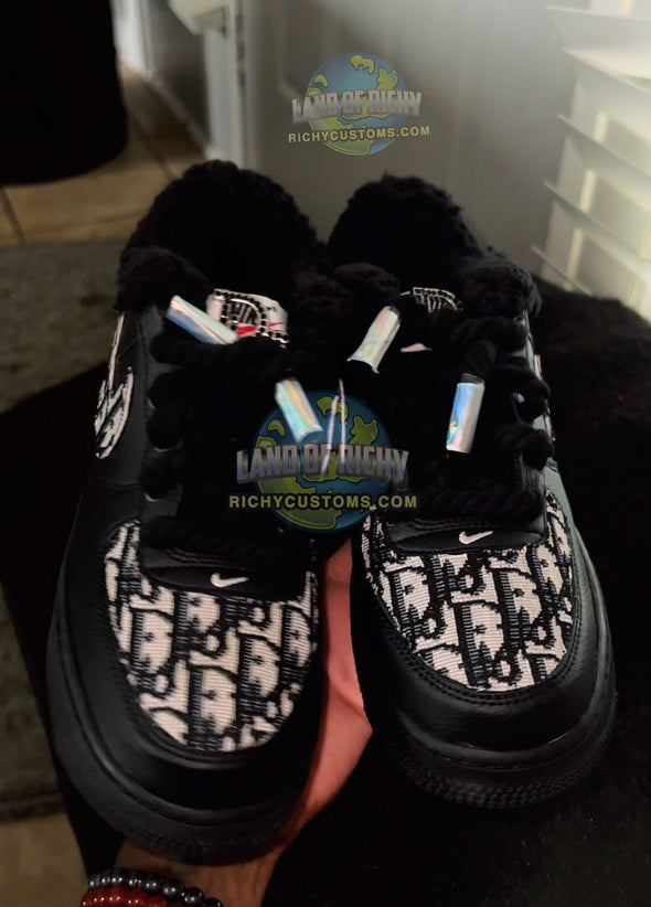 BLK White DD "COZY" CHUNKS🖤 AF1 LOW🖤