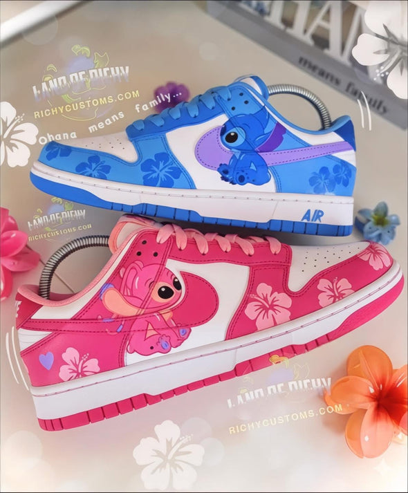 Hawaiian Stitch & Angel Dunks💙