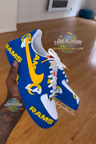 Wrapped in "LA "AF1 RAMS AF1💙💛