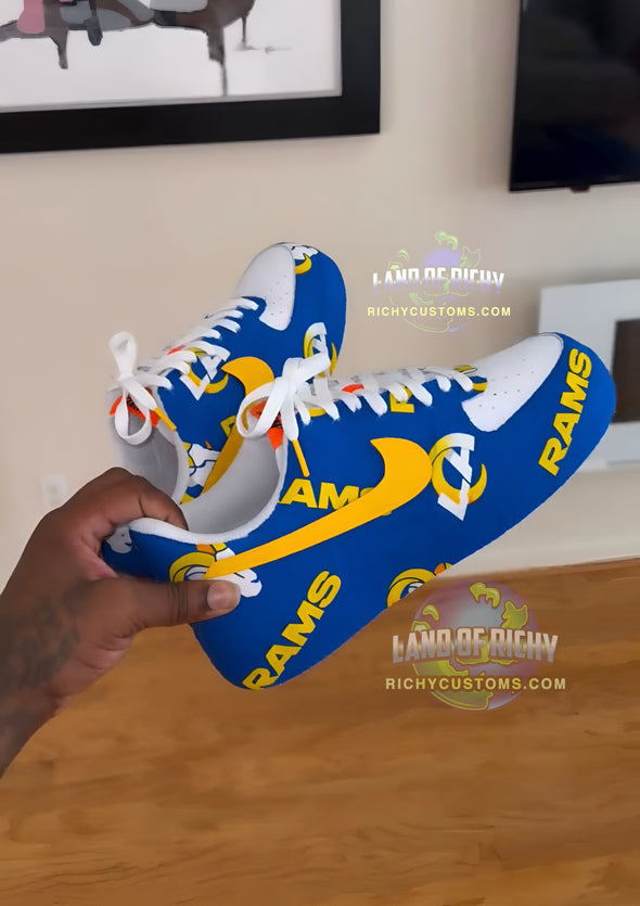 Wrapped in "LA "AF1 RAMS AF1💙💛