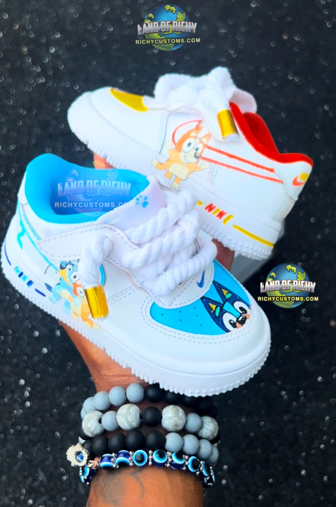 Bluey AF1 💙🧡💛