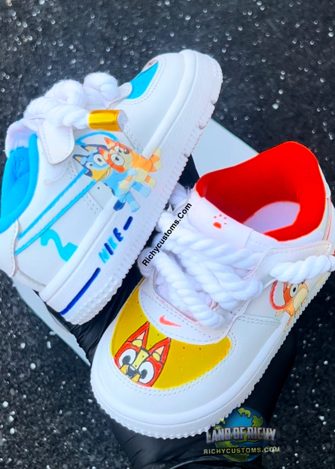 Bluey AF1 💙🧡💛
