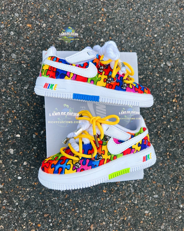 Puzzled Af1 “Autism Awareness”