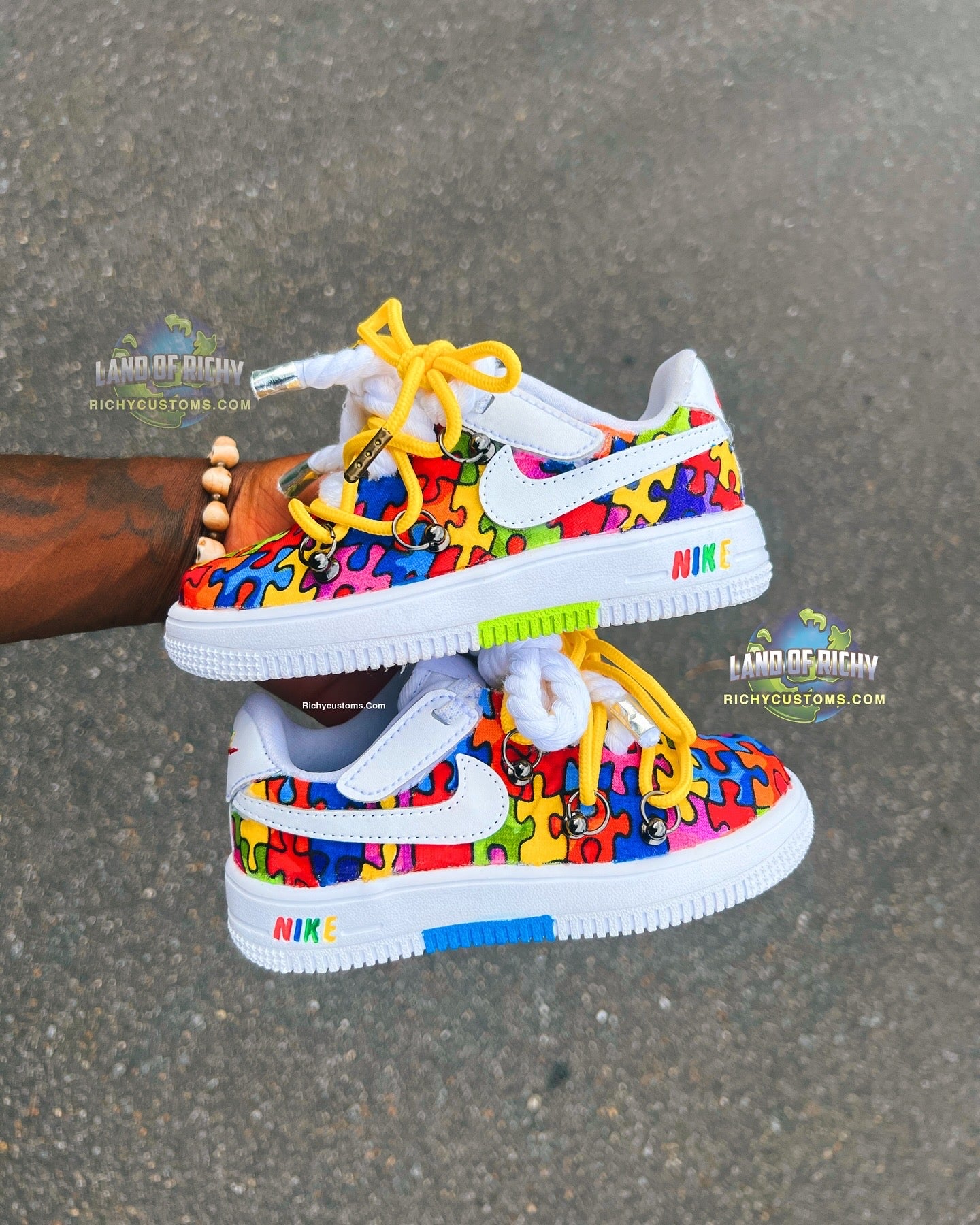 Puzzled Af1 “Autism Awareness”