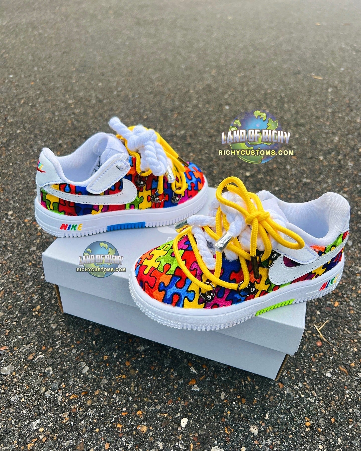 Puzzled Af1 “Autism Awareness”