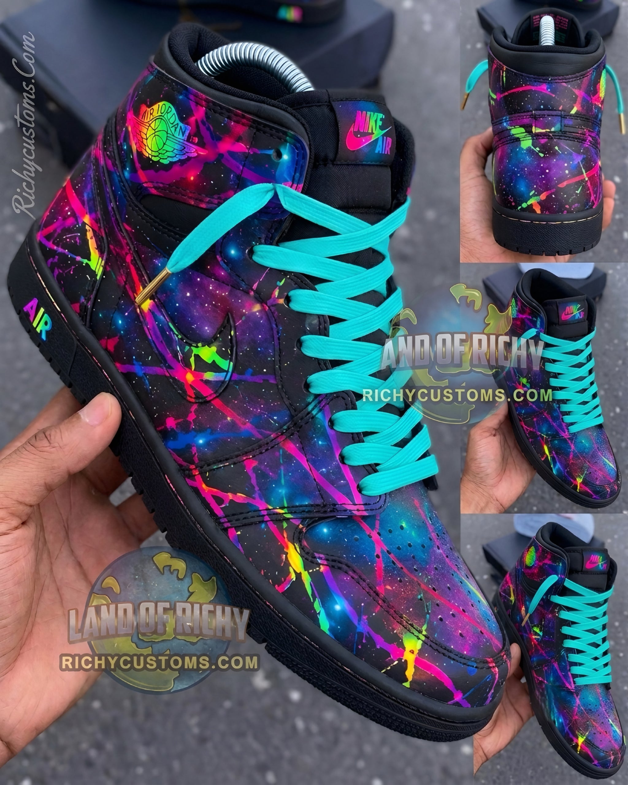 Kids Splatter & Galaxy AJ1 🌌