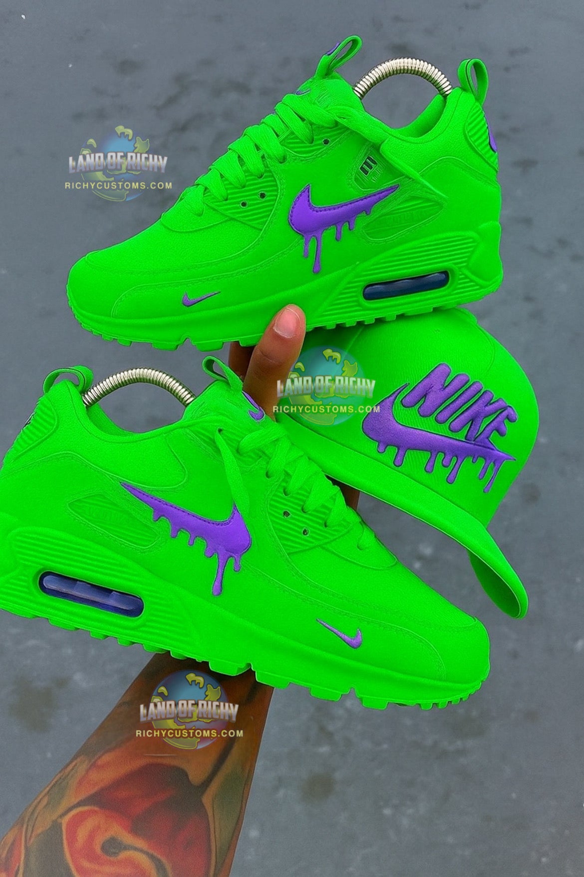 Solid Joker Air Max 90💜💚