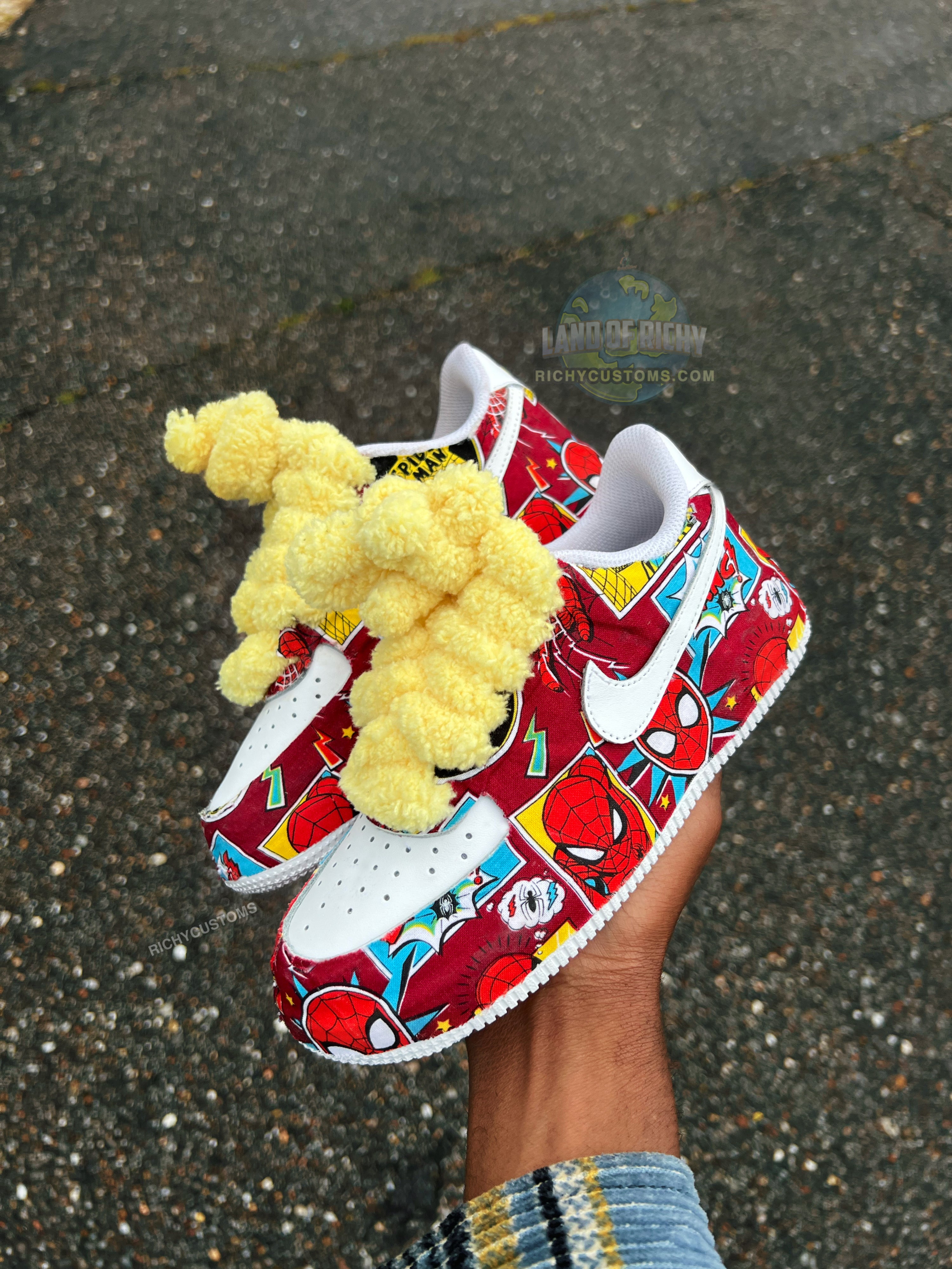 Spidey Puffs AF1 🕷️❤️💙