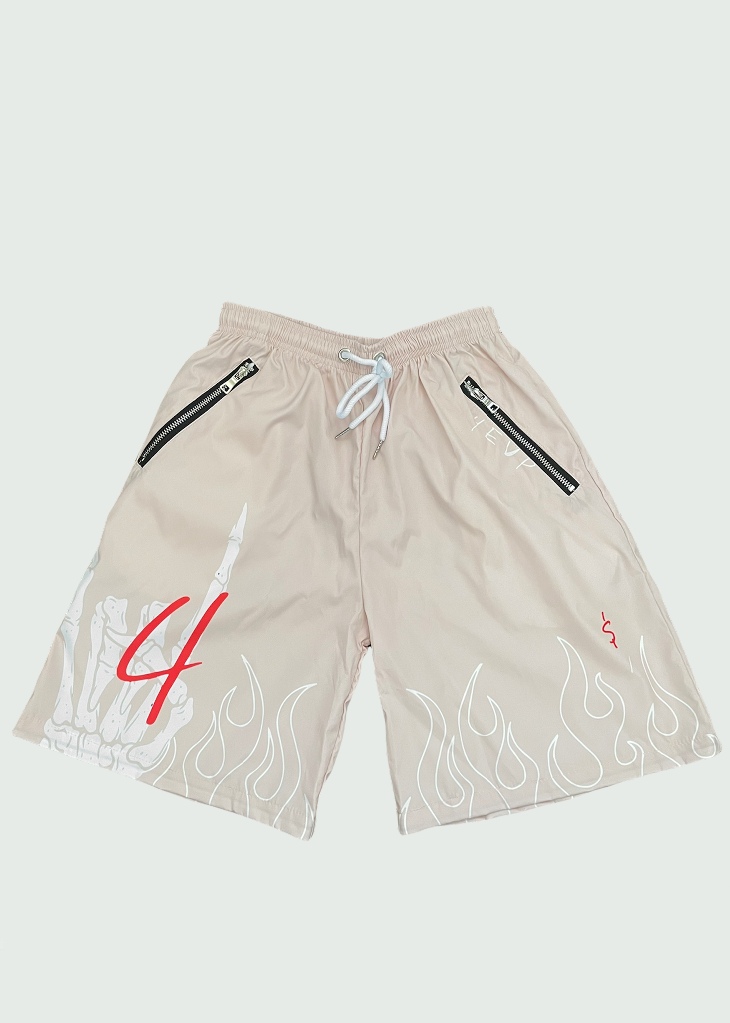 Nude Skeleton Shorts