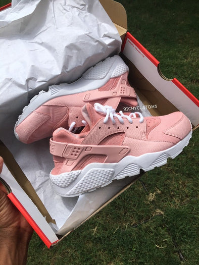 SOLID Custom Light Pink Huaraches - White Sole 