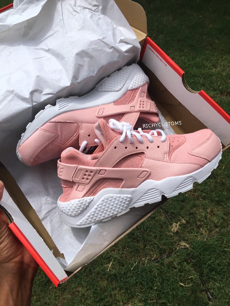 SOLID Custom Light Pink Huaraches - White Sole â RichyCustoms