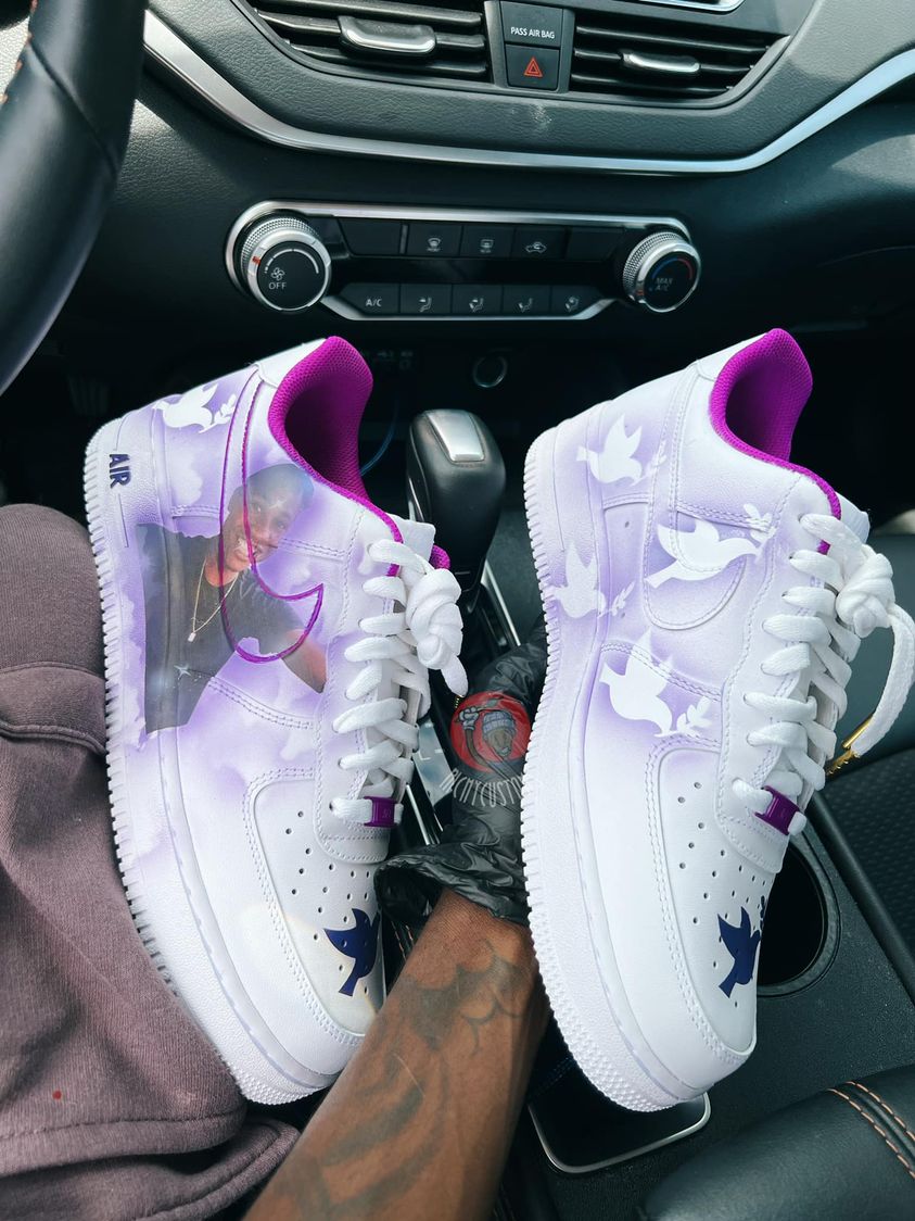 Memorial Custom AF1 X In Memory Of 👼💜 – RichyCustoms