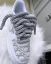 White Grey Chunky Dior AF1 🖤🤍